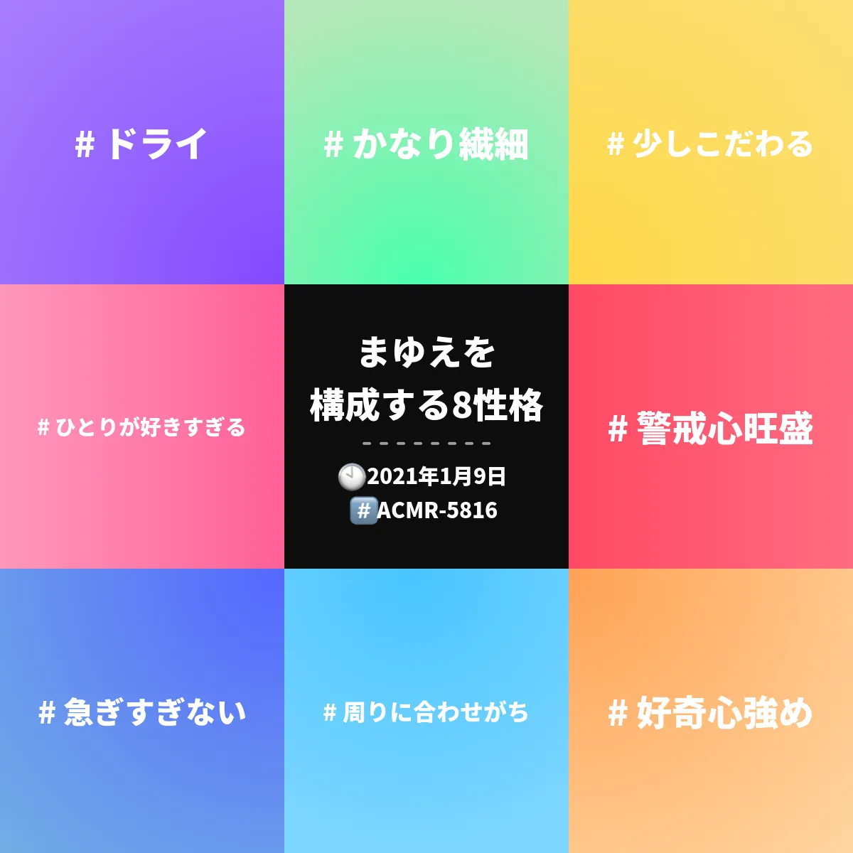 まゆえを構成する8性格